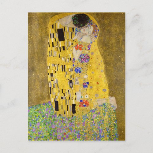 The Kiss by Gustav Klimt Postcard