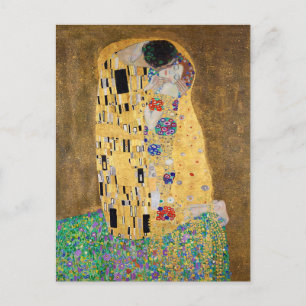 The Kiss by Gustav Klimt Postcard