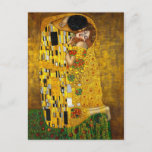 The Kiss by Gustav Klimt Postcard<br><div class="desc">The Kiss by Gustav Klimt on a postcard!</div>