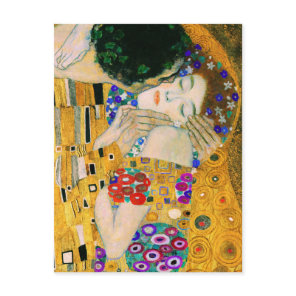 The Kiss by Gustav Klimt Postcard