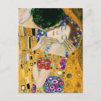 The Kiss by Gustav Klimt Postcard
