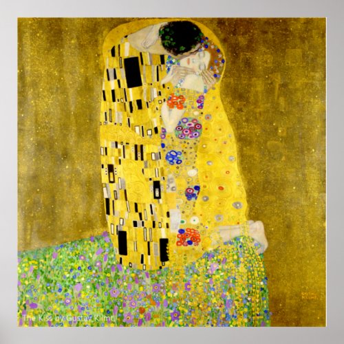 The Kiss by Gustav Klimt Poster