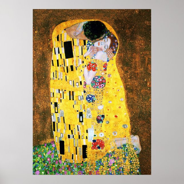 The Kiss by Gustav Klimt Print (Front)