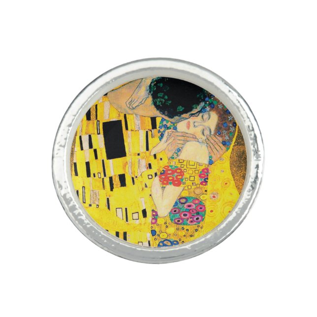 The Kiss by Gustav Klimt Ring (Front)