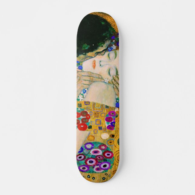 The Kiss by Gustav Klimt Skateboard (Front)
