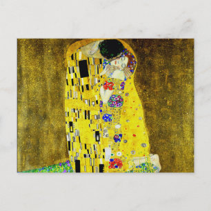 The Kiss by Gustav Klimt,symbolist painter,art Postcard