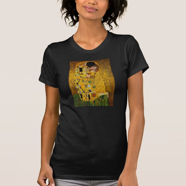 The Kiss by Gustav Klimt T-Shirt (Front)