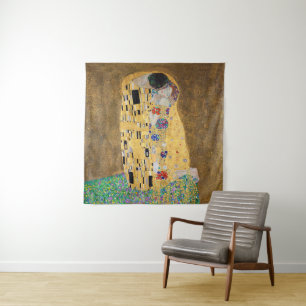 The Kiss by Gustav Klimt Tapestry