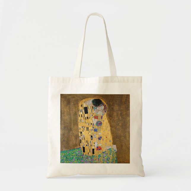 The Kiss by Gustav Klimt Tote Bag (Front)