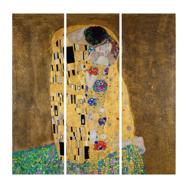 The Kiss by Gustav Klimt Triptych (Front)