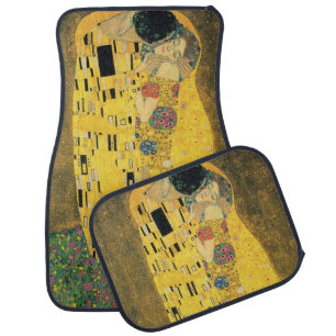 The Kiss by Gustav Klimt, Vintage Art Nouveau Car Mat