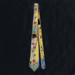 The Kiss by Gustav Klimt, Vintage Art Nouveau Neck Tie<br><div class="desc">Now available! Double sided printed ties! Twice as nice! The Kiss (Der Kuss) (1907/08) by Gustav Klimt is probably his most famous work. Klimt began work on it in 1907 and it is the highpoint of his so-called 'Golden Period'. The Kiss is a vintage Victorian Era Symbolism fine art love...</div>