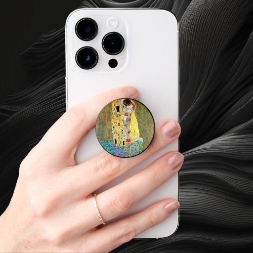 The Kiss by Gustav Klimt Vintage Art Nouveau PopSocket