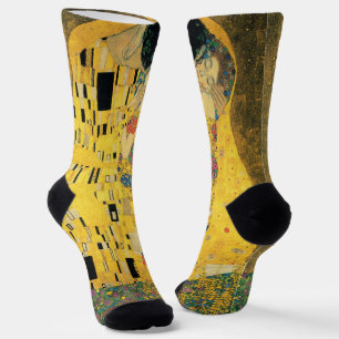 The Kiss by Gustav Klimt, Vintage Art Nouveau Socks