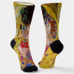 The Kiss by Gustav Klimt, Vintage Art Nouveau Socks