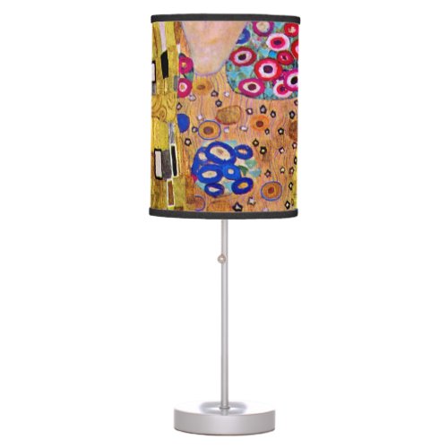 The Kiss by Gustav Klimt Vintage Art Nouveau Table Lamp