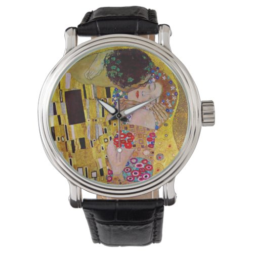 The Kiss by Gustav Klimt Vintage Art Nouveau Watch