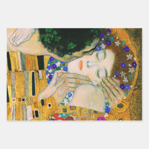 The Kiss by Gustav Klimt Wrapping Paper Sheets