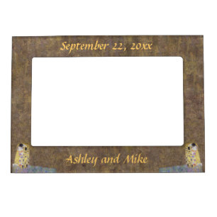 The Kiss by Klimt Art Nouveau Wedding Picture Magnetic Photo Frame