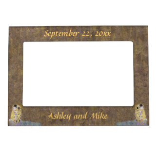 The Kiss by Klimt Art Nouveau Wedding Picture Magnetic Photo Frame