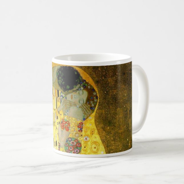The Kiss by Klimt Coffee Mug (Front Right)