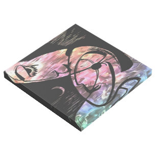 The Kiss By Moonlight and Ocean Abstract Art