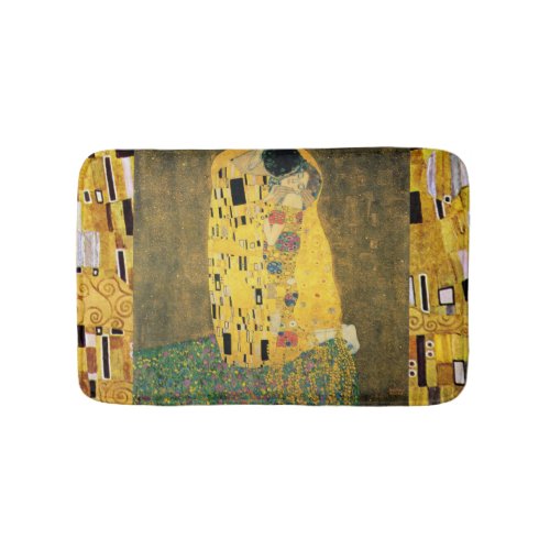 The Kiss Der Kuss by Gustav Klimt Vintage Art Bathroom Mat