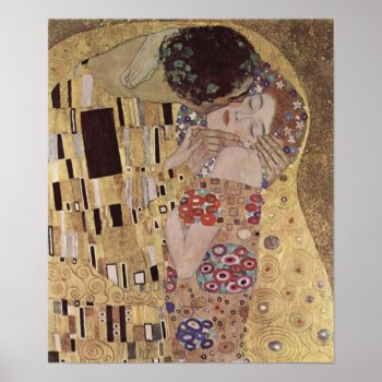 The Kiss Detail - Gustav Klimt Poster by Amazing_Posters at Zazzle