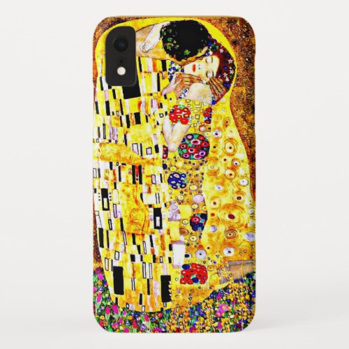 The Kiss famous painting by Gustav Klimt iPhone XR Case