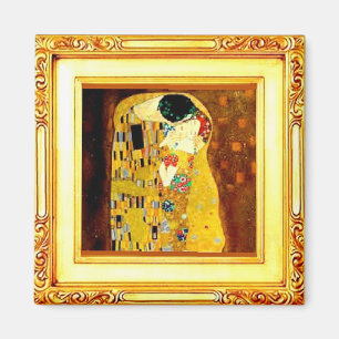 The Kiss, Fine Art by Gustav Klimt Magnet
