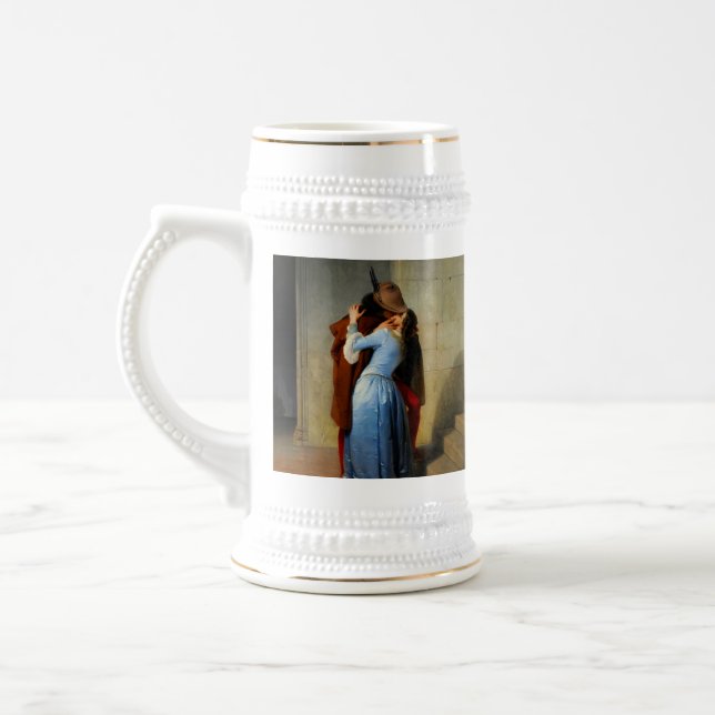 The Kiss Francesco Hayez Beer Stein (Left)