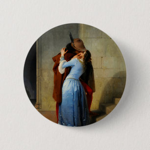 The Kiss Francesco Hayez Button