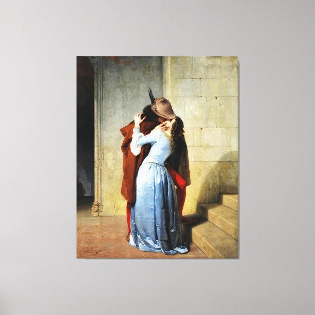The Kiss - Francesco Hayez Il Bacio  Canvas Print (Front)