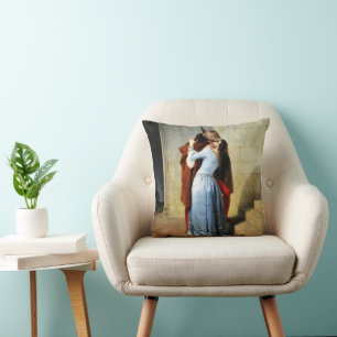 The Kiss - Francesco Hayez Il Bacio Throw Pillow