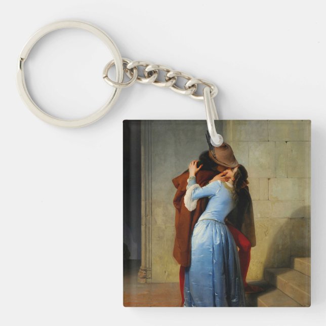 The Kiss Francesco Hayez Keychain (Front)