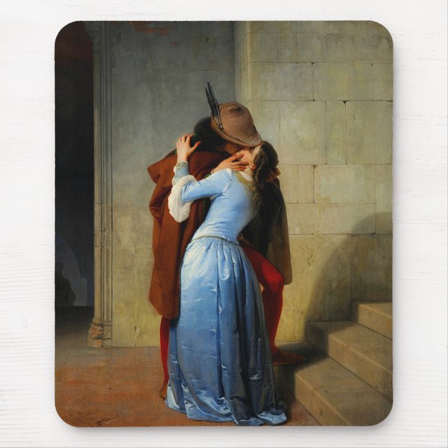 The Kiss Francesco Hayez Mouse Pad (Front)
