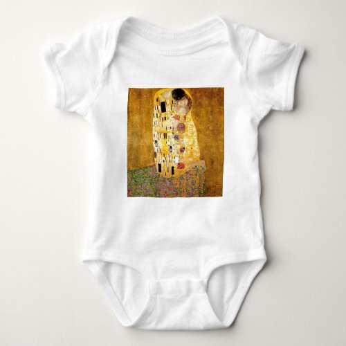 The Kiss Gustav Klimt Baby Bodysuit