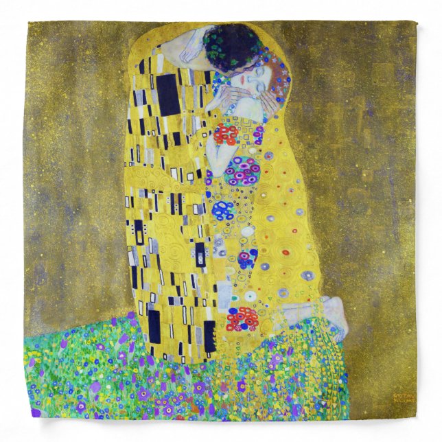 The Kiss, Gustav Klimt Bandana (Front)