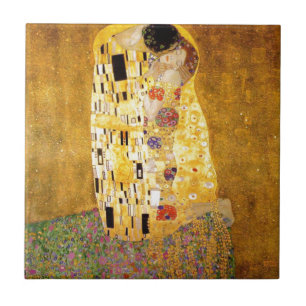 The Kiss Gustav Klimt Ceramic Tile