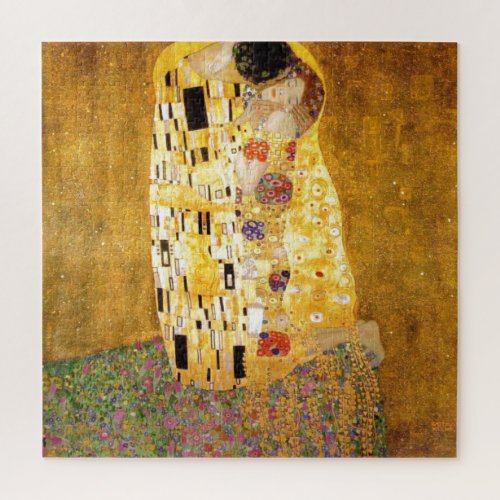 The Kiss Gustav Klimt Classical Painting Artwork Jigsaw Puzzle