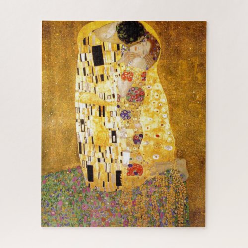 The Kiss Gustav Klimt Classical Painting Artwork Jigsaw Puzzle