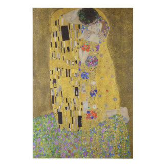 The Kiss, Gustav Klimt  Faux Canvas Print