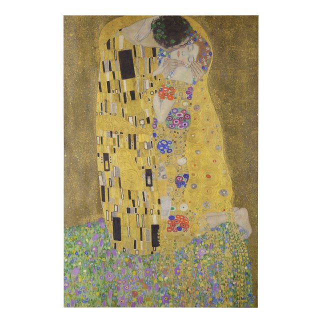 The Kiss, Gustav Klimt  Faux Canvas Print (Front)