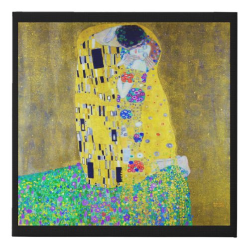 The Kiss Gustav Klimt Faux Canvas Print