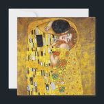 the Kiss - Gustav Klimt  - Flat  Greeting Card<br><div class="desc">Gustav Klimt - fine art Card</div>
