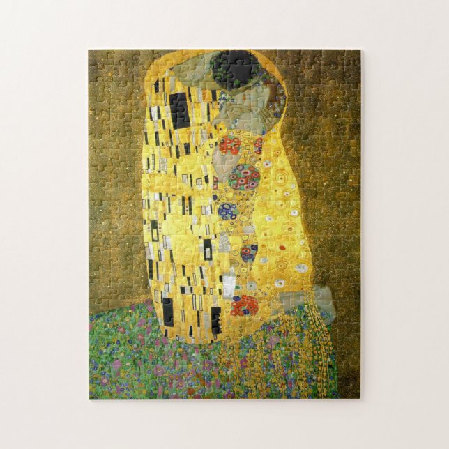 The Kiss ~ Gustav Klimt Jigsaw Puzzle (Vertical)