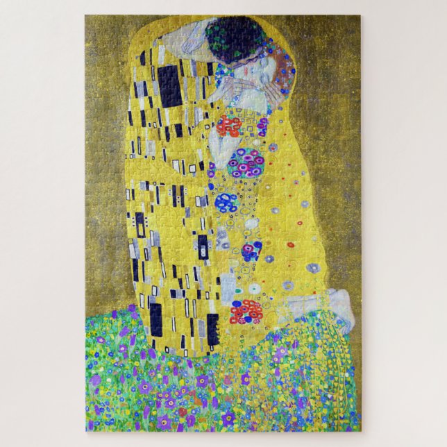 The Kiss, Gustav Klimt Jigsaw Puzzle (Vertical)