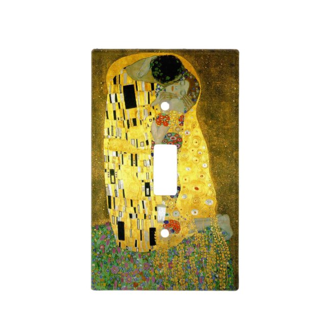 The Kiss ~ Gustav Klimt Light Switch Cover (Front)