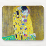 The Kiss, Gustav Klimt Mouse Pad<br><div class="desc">Gustav Klimt (July 14, 1862 – February 6, 1918) was an Austrian symbolist painter and one of the most prominent members of the Vienna Secession movement. Klimt is noted for his paintings, murals, sketches, and other objets d'art. In addition to his figurative works, which include allegories and portraits, he painted...</div>