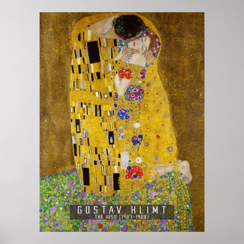 The Kiss _ Gustav Klimt  Poster